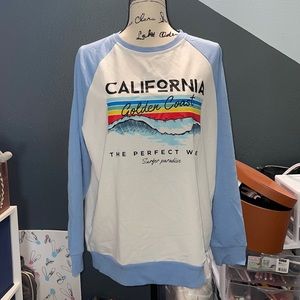 California long sleeve raglan tee